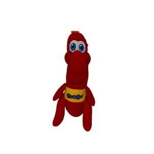 Classic Toy Co Weiner Man Hot Dog Sausage Plush Stuffed Toy Red Yellow